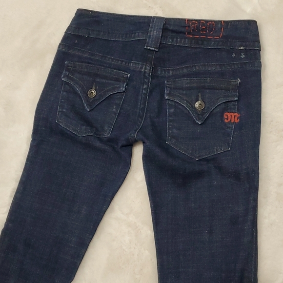 Miss me red label Lucille dark boot cut jeans 26 - Picture 3 of 9